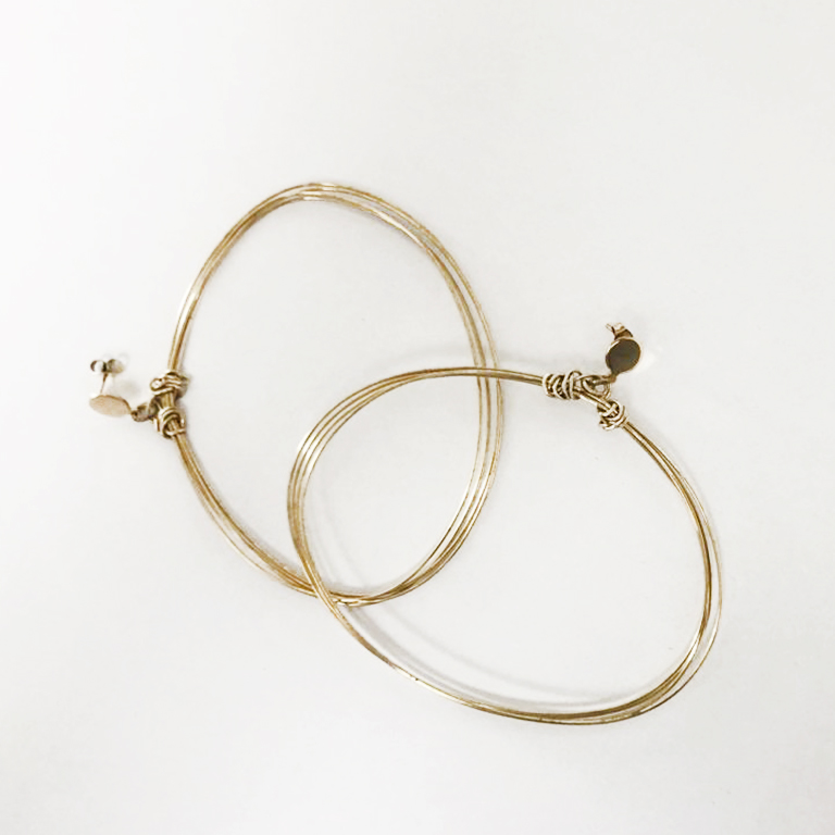 Pendiente Aros Ovalados – TATIANA RIEGO